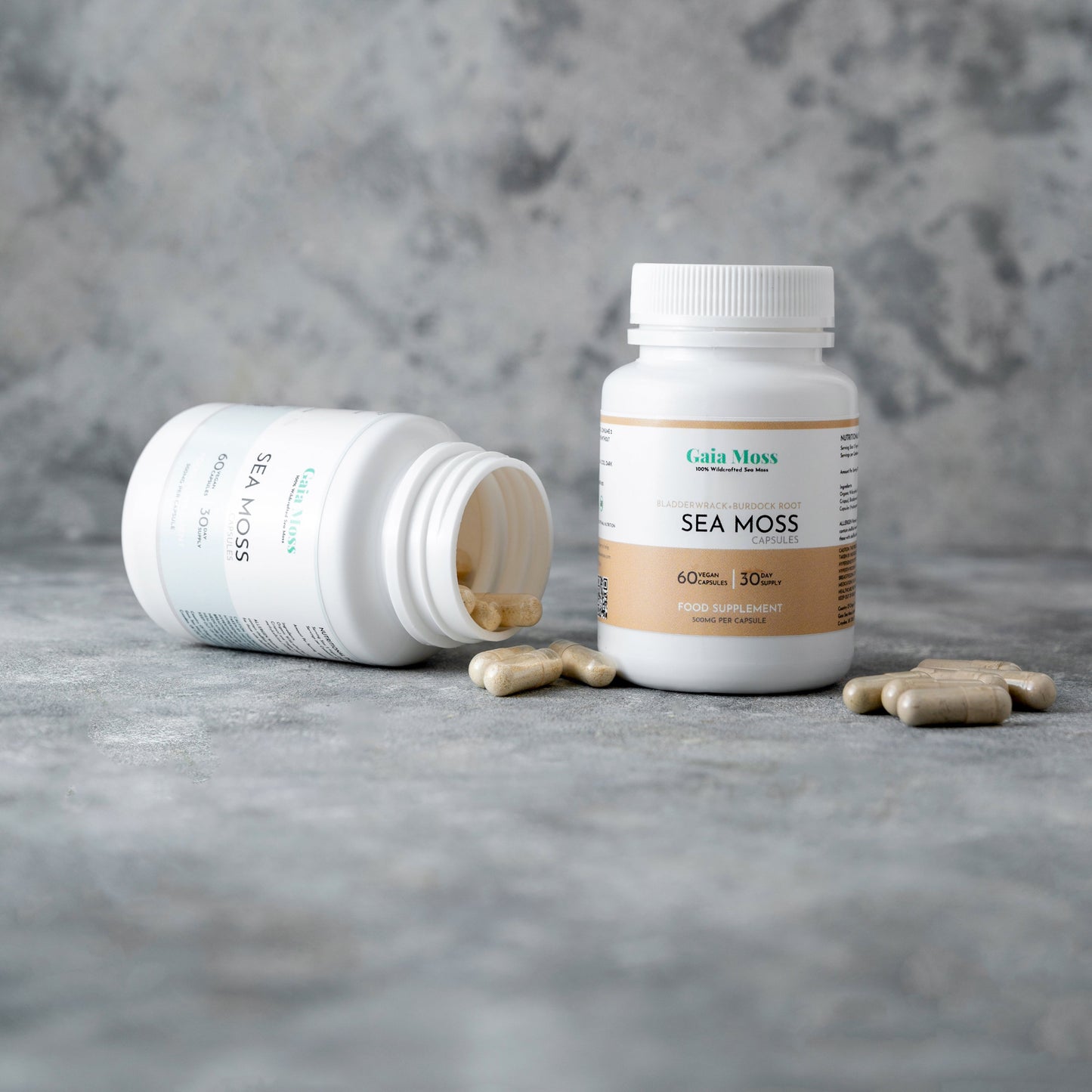 x2 500mg 30 Day Sea Moss Capsules - £40 Bundle