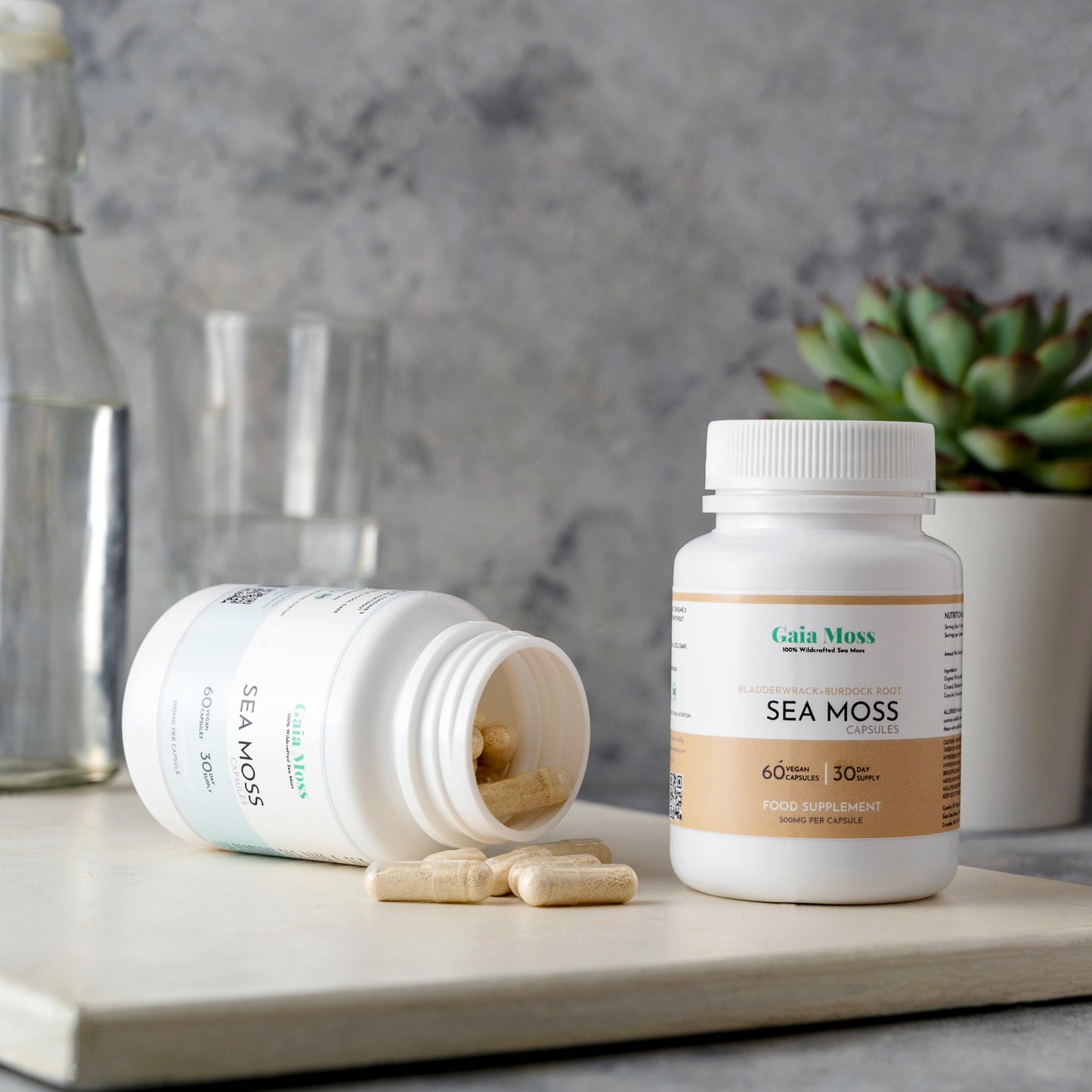 x2 500mg 30 Day Sea Moss Capsules - £40 Bundle