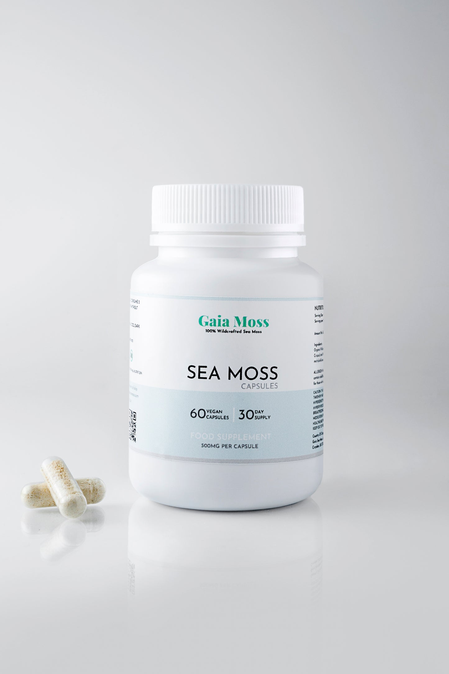 x2 500mg 30 Day Sea Moss Capsules - £40 Bundle
